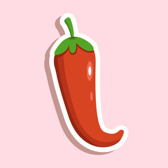 hot pepper sticker design