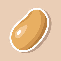 Vector potato sticker design