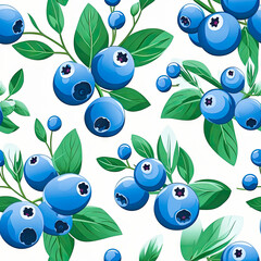 Blueberry pattern banner wallpaper simple background