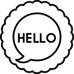 Hello Icon