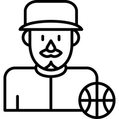 Basketball Player Icon © Zevicons