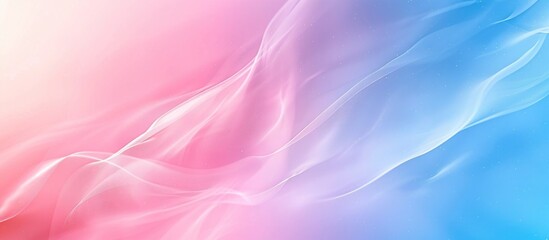 A detailed view of a pink and blue abstract background with a smooth gradient blending the two colors seamlessly.