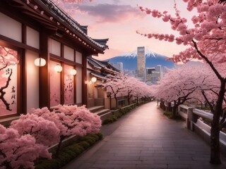 Urban Sakura Splendor: Modernity Meets Nature in Japan's Pink Paradise
