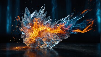  Digital photo that captures the essence of fire in all its dynamic and mesmerizing glory.