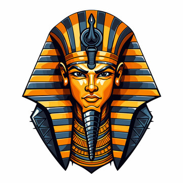 Pharaoh esport vector logotype, logo pharaoh, icon pharaoh, sticker pharaoh, symbol pharaoh, emblem pharaoh
