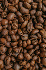 Coffee Beans full screen, background macro shot