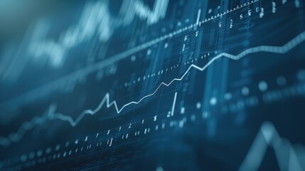 financial, finance, investment, chart, graph, invest, interface, indicator, rising, stock. drawing line to calculation indicator chart and graph is tools of investment. financial finance stock.