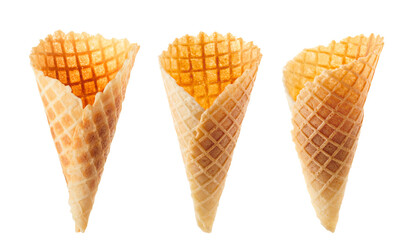 ice cream cone isolated on a white background