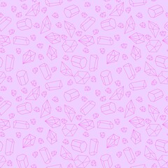 Summer cartoon geometric seamless crystals pattern for fabrics and linens and kids clothes print and festive