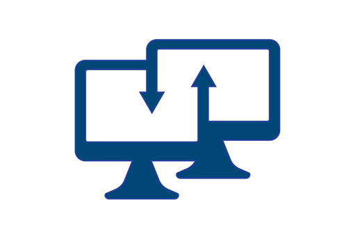 computer transfer migration icon