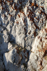 Textured background - brown and white earth