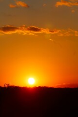 sunset in the sky