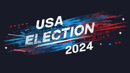 Vector Style Graphic Art for USA Election