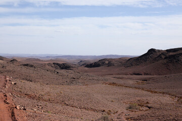 On the way through High Atlas, Morocco, Africa.