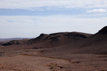 On the way through High Atlas, Morocco, Africa.