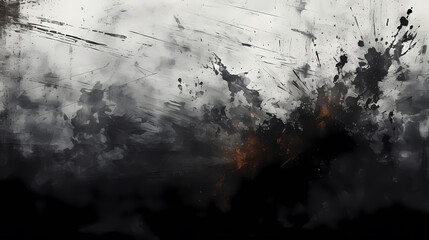 Chinese ink black and white abstract wallpaper