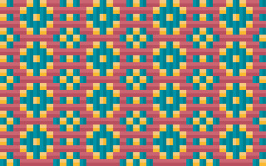 Seamless traditional woven pattern called Anyaman
