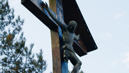 Jesus Christ crucified in the Mountain
