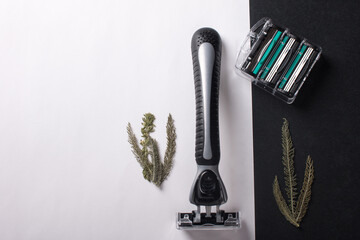 male and female shaving machine. A safety razor