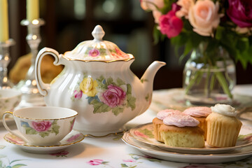 Quintessential British tradition: An Aesthetic Afternoon Tea Experience on a Radiant Day