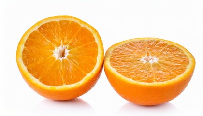  fresh orange isolated on white background