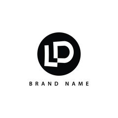 Letter ld logo icon design template element