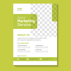 Business conference flyer template or online live webinar and corporate Business flyer, leaflet, poster layout, Business Brochure template design