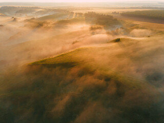view of the landscape from above