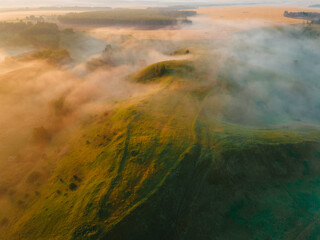 view of the landscape from above