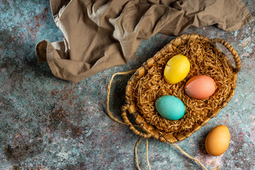 sstkEaster. Colorful painted Easter eggs.
