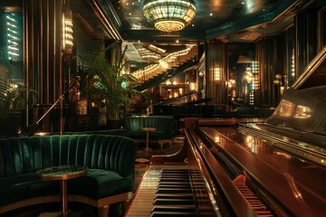 Jazz room, classic room music jazz