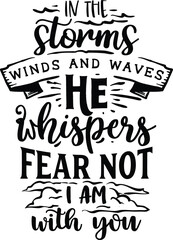 Obraz premium In the storm winds and waves