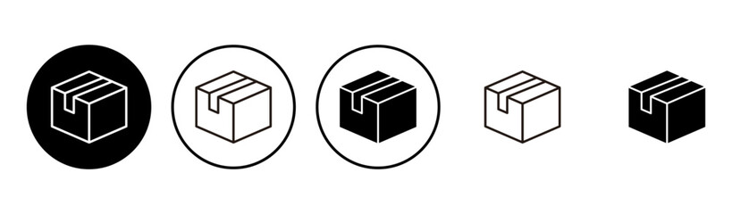 Box icon set. box vector icon, package, parcel
