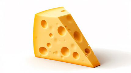 Photo of hollow cheese slices in front of yellow background