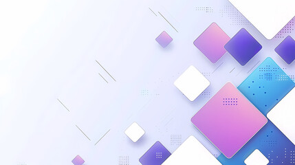 Fototapeta na wymiar Abstract Geometric Background With Purple and Blue Shapes. Website, header, presentation, wallpaper, background