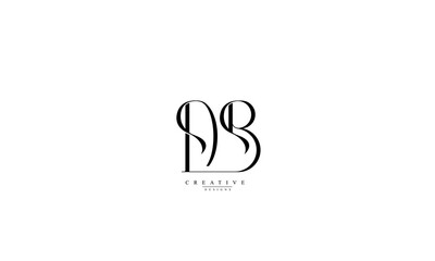 Alphabet letters Initials Monogram logo DB BD D B