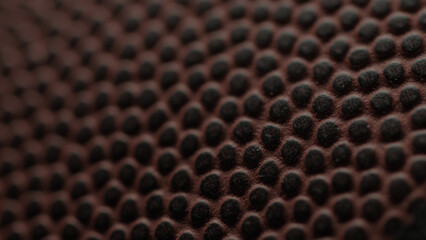 Dramatic, cinematic macro texture shots of a football