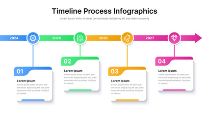 Infographic design templatewith 4 steps