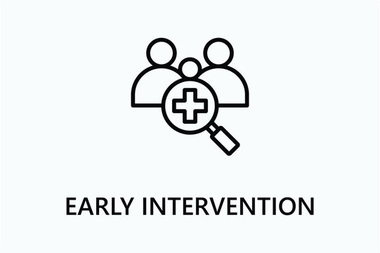 Early Intervention icon or logo sign symbol vector illustration