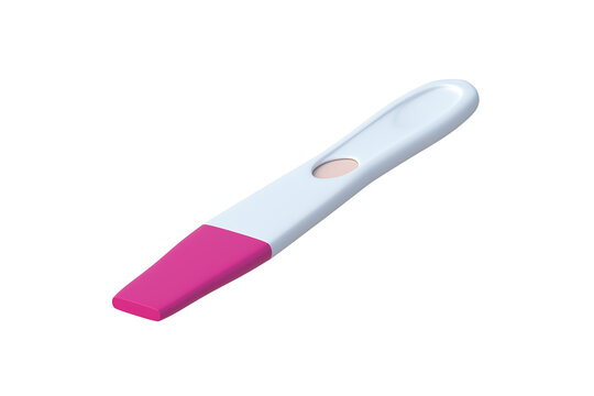 Pregnancy test isolated on white background. 3d render
