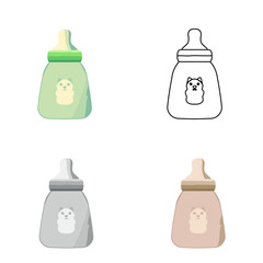 Baby Bottle with Nipple. Ergonomic Baby Bottle with Natural Nipple Design