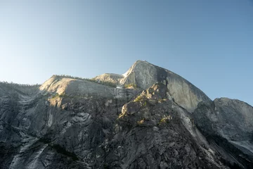 Photo sur Plexiglas Half Dome Morning Sun Highlights The Different Outcroppings On Half Dome