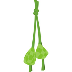 Ketupat Flat Vector