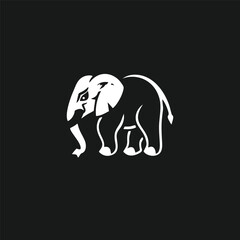 Fototapeta premium elephant logo style design Vector illustration of an elephant head