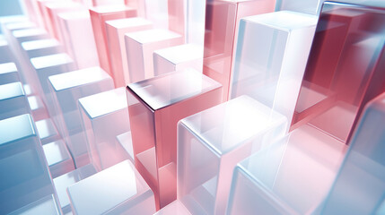 glass cube graphic abstract background