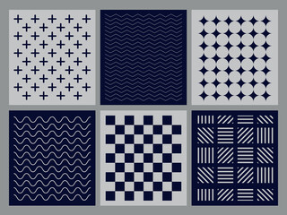 set of minimalist geometric patterns, minimalist backgrounds of textures of lines and shapes