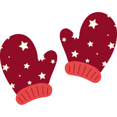 Christmas Gloves Vector