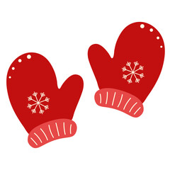 Christmas Gloves Vector