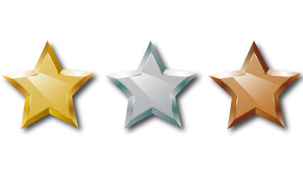 gold, silver, bronze star awards