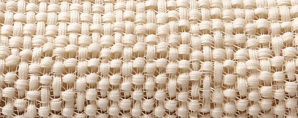 Cream natural cotton woven surface